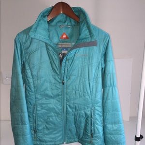 Columbia winter jacket with Omni-Heat; Teal